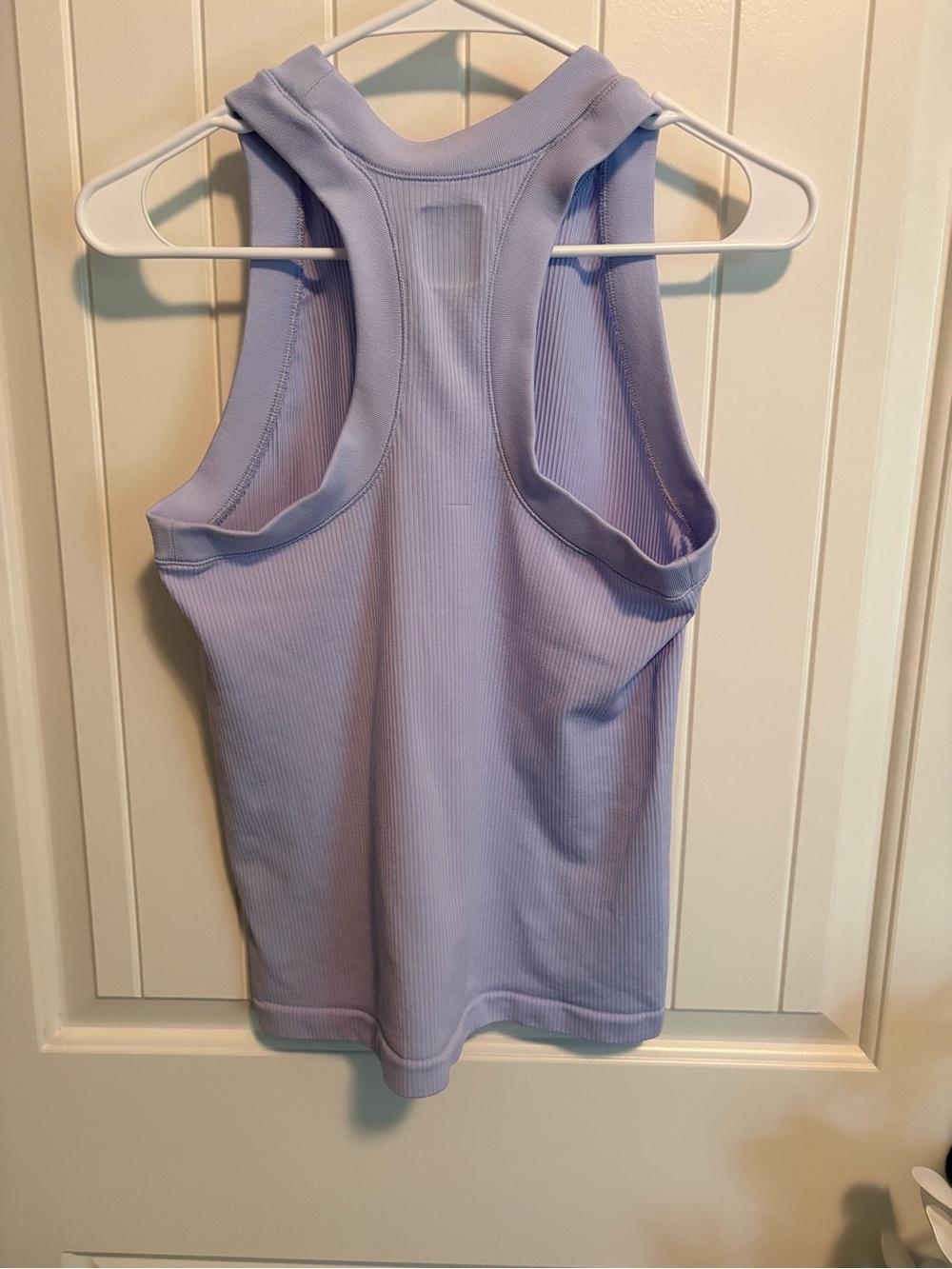 Athleta Renew Seamless Racerback Tank Periwinkle Lilac Purple L - Picture 3 of 3